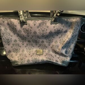 Dooney & Bourke Disney Purse Haunted Mansion Wallpaper Shopper Tote Retired